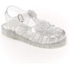 imageSimple Joys by Carters Girls and Toddlers Kimmie Nora Jelly Sandal SetSilverTurquoise Blue Stripe