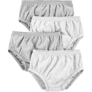 imageSimple Joys by Carters Baby Girls 4Pack Diaper CoversGrey Heather