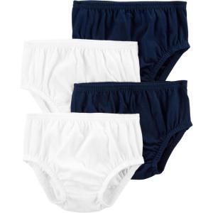 imageSimple Joys by Carters Baby Girls 4Pack Diaper CoversNavyWhite