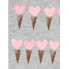 imageSimple Joys by Carters Girls ShortSleeve Shirts and Tops Pack of 3Grey HeartsPink DinosaurWhite Text Print