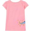 imageSimple Joys by Carters Girls ShortSleeve Shirts and Tops Pack of 3Grey HeartsPink DinosaurWhite Text Print