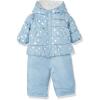 imageSimple Joys by Carters babygirls Waterresistant Snowsuit Set  Hooded Winter JacketBaby Blue