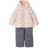 imageSimple Joys by Carters babygirls Waterresistant Snowsuit Set  Hooded Winter JacketPastel Pink Flowers