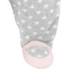 imageSimple Joys by Carters Baby Girls Fleece Footed Sleep and Play Pack of 2Grey HeartsLavender Floral