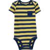 imageSimple Joys by Carters Baby Boys 6Pack ShortSleeve BodysuitColor BlockRugby Stripe
