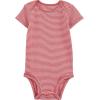 imageSimple Joys by Carters Baby Boys 6Pack ShortSleeve BodysuitMulticolorDogsMini StripeSports Pack
