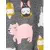 imageSimple Joys by Carters Baby Girls Cotton and Fleece Footed Sleep and Play Pack of 2Charcoal Forest AnimalsLight Pink Dots