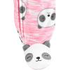 imageSimple Joys by Carters Baby Girls Cotton and Fleece Footed Sleep and Play Pack of 2Pink Heather PandaWhite Hearts