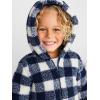 imageSimple Joys by Carters Baby Hooded Sherpa JacketNavyIvory