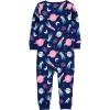imageSimple Joys by Carters Kids 3Pack Snug Fit Footless Cotton PajamasNavy SpaceWhite DinosaurYellow Dots
