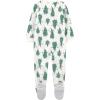 imageSimple Joys by Carters Kids Holiday Loosefit Flame Resistant Fleece Footed PajamasSanta  Trees