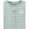 imageSimple Joys by Carters unisexbaby 2way Zip Thermal Footed Sleep and Play Pack of 2Mint Green StripeWhite Avocados