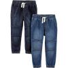 imageSimple Joys by Carters Baby Boys 2Pack Pull on Denim PantDenimDark Denim