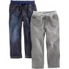 imageSimple Joys by Carters Baby Boys 2Pack Pull on Denim PantGreyDenim