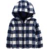 imageSimple Joys by Carters Baby Hooded Sherpa JacketNavyIvory