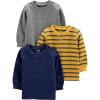 Grey/Navy Heather/Yellow Stripe