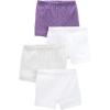 imageSimple Joys by Carters Girls 4Pack Tumbling ShortsPurpleGreyWhite