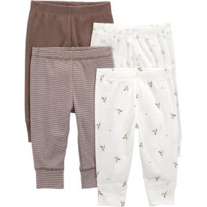 imageSimple Joys by Carters Unisex Baby 4Pack Neutral PantBrown Panda