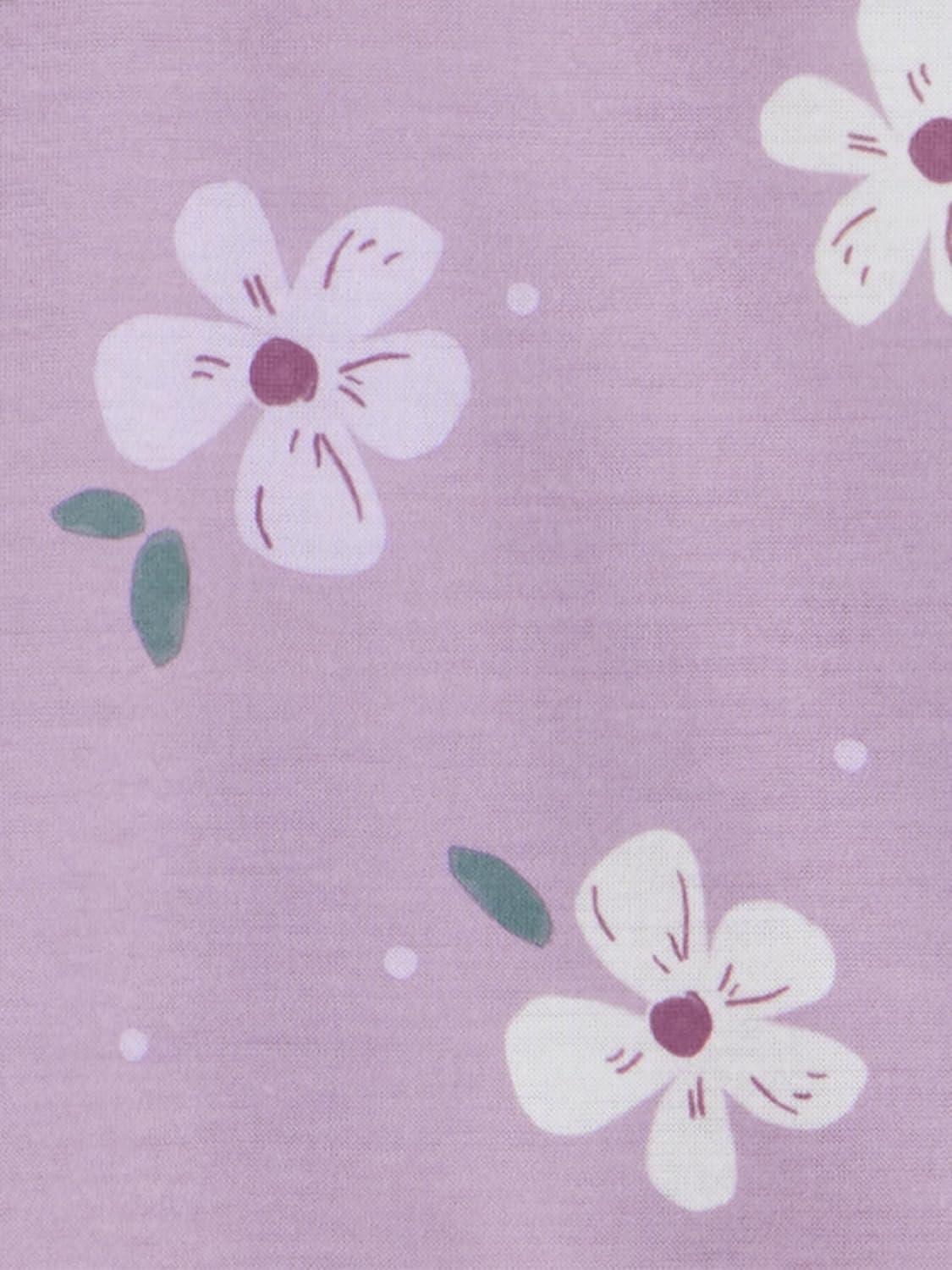 imageSimple Joys by Carters Baby and Toddler Girls 3 Pack Loose Fit Polyester Jersey Footed PajamasFloral Cherry