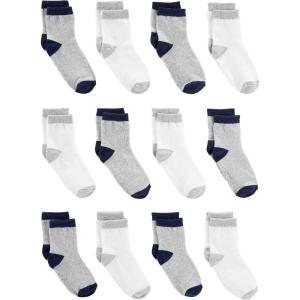 imageSimple Joys by Carters babyboys 12pack SocksGreyWhite