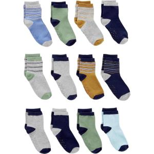 imageSimple Joys by Carters babyboys 12pack SocksMulticolorDouble StripeStripe