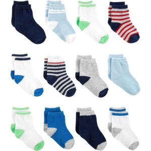 imageSimple Joys by Carters babyboys 12pack SocksMulticolorStripe