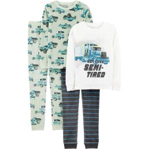 imageSimple Joys by Carters boys 4piece Pajama SetTruck Pajamas
